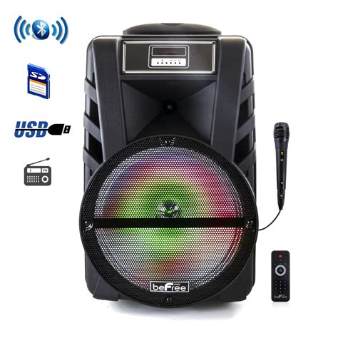 Befree Sound Bfs-1210 12 Inch Bluetooth Rechargeable Portable Pa Party ...