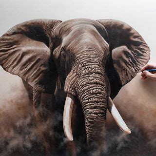 Elephant Oil Painting