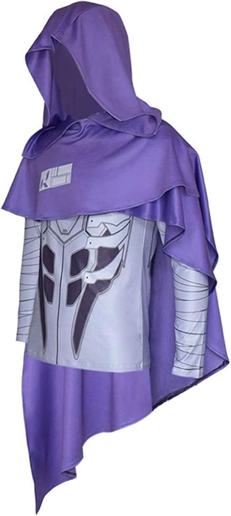 Gosbeliy Valorant Omen Cosplay Costume Hoodie With Blue Cloak Game