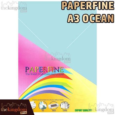 Jual Paperfine Kertas HVS Warna A3 Ocean Isi 100 Lembar Shopee