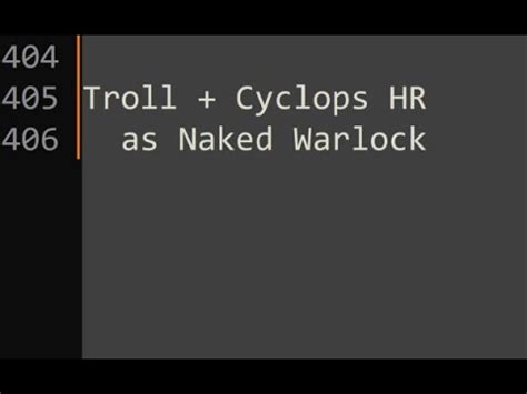 How To Kill HR Troll And Cyclops Naked Hellfire Warlock YouTube