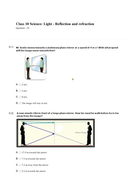 Science Olympiad Class 10 Sample Question Paper 21 Olympiad Tester