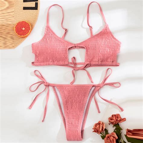 Cikini Women S Sexy Fashion Bra New Bikini Solid Color Split