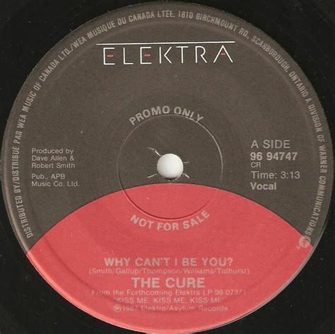 The Cure Why Cant I Be You 1987 Vinyl Discogs