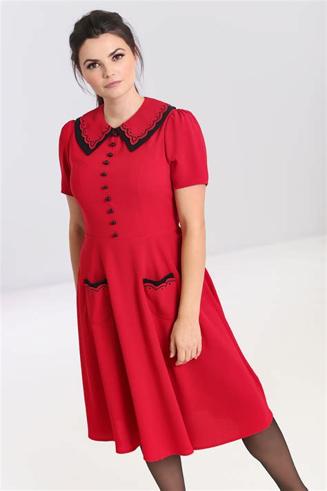 Robe Hell Bunny R Tro S S Pin Up Rockabilly Emily Rouge