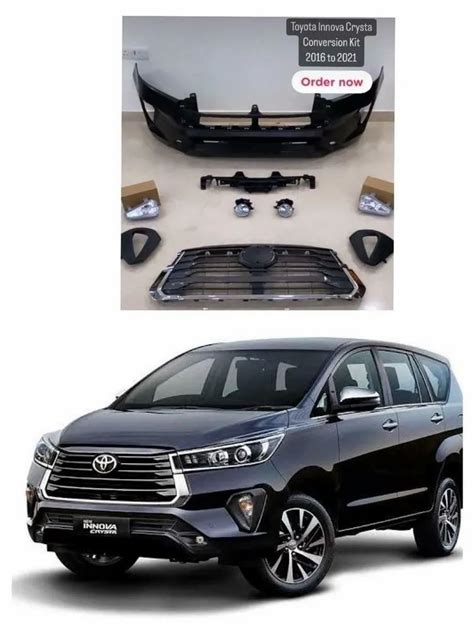 Black Abs Plastic Toyota Innova Crysta Type To Convert Type Front