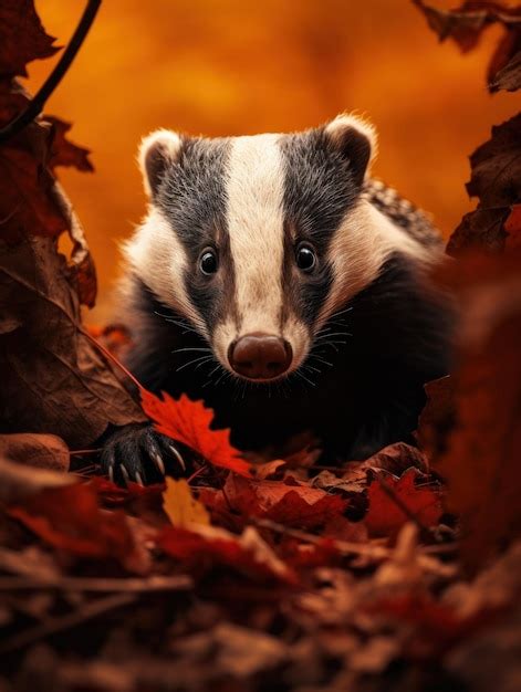 Premium Photo | Badger in its Natural Habitat Wildlife Photography ...