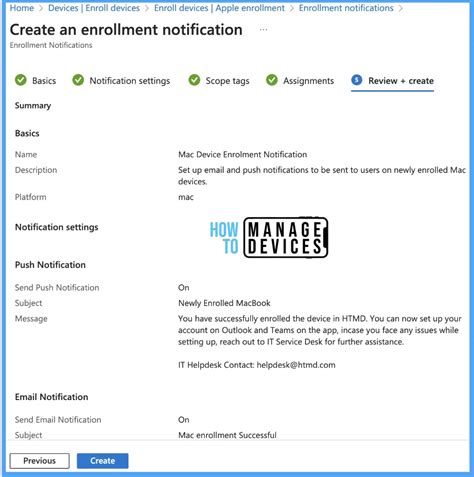 Setup Enrollment Notification In Intune For Mac Devices Htmd Blog