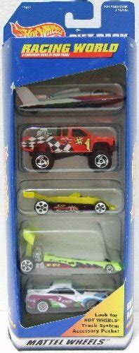 1997 Mattel Hot Wheels 5 Car Gift Pack Racing World