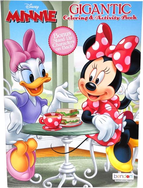 Minnie And Daisy Libro Gigante Para Colorear Y Actividades Yaxa