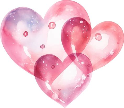 Premium Photo Soap Bubble Heart Watercolour Illustration