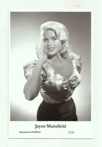 Jayne Mansfield Film Star Pin Up Photo Postcard 2 541 Publisher