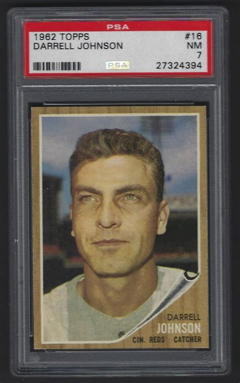 1962 Topps 16 Darrell Johnson For Sale Online Ebay