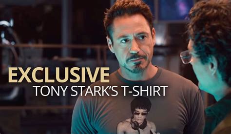 Official Avengers Age Of Ultron Tony Stark Bruce Lee Dj Men S T Shirt