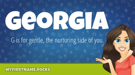 Georgia First Name Personality & Popularity