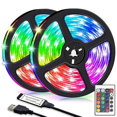 Buy Led Strip Lights M Rgb Smd Flexible Ribbon Waterproof Rgb