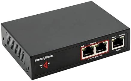 Amazon 3 Port Gigabit PoE Extender 1 In 2 Out Work With PoE