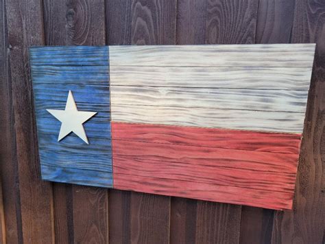 Handcrafted Texas Flag Rustic Texas Flag Wooden Texas Flag Lone Star