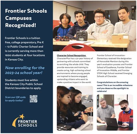 Frontier Schools Campuses Recognized Northeast News