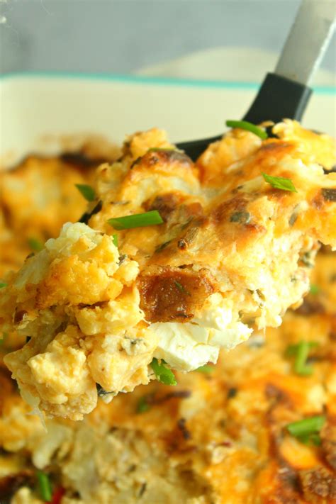 Loaded Cheesy Cauliflower Casserole Low Carb My Incredible Recipes