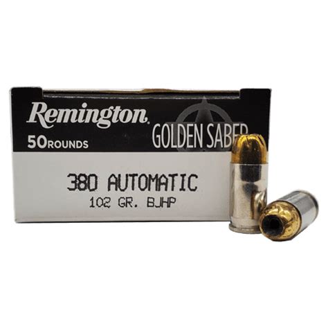 380 Auto Remington Golden Saber 102 Grain BJHP