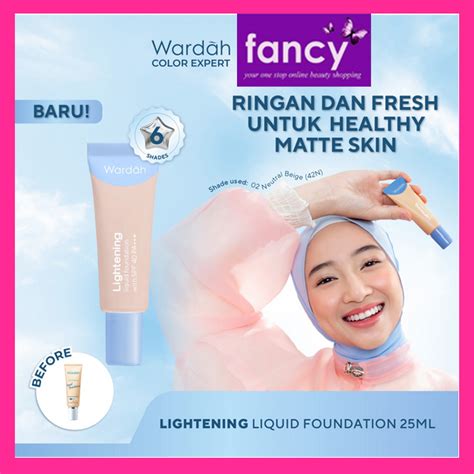 Jual Wardah Lightening Liquid Foundation Ml Ml Shopee Indonesia