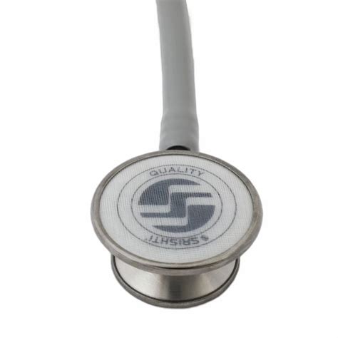 Double Sided Srishti Throb Ss Grey Cardiology Stethoscope Polished