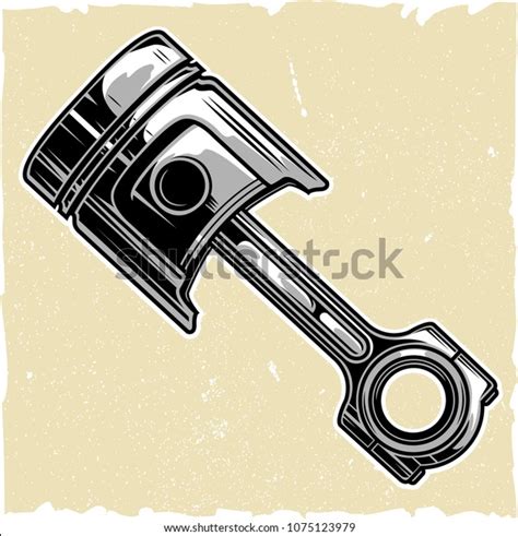 Motorcycle Piston Vector On Light Background Stock Vector (Royalty Free ...