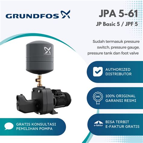 Jual Pompa Air Semi Jet Pump Grundfos Jpa 5 61 Pt V Shopee Indonesia