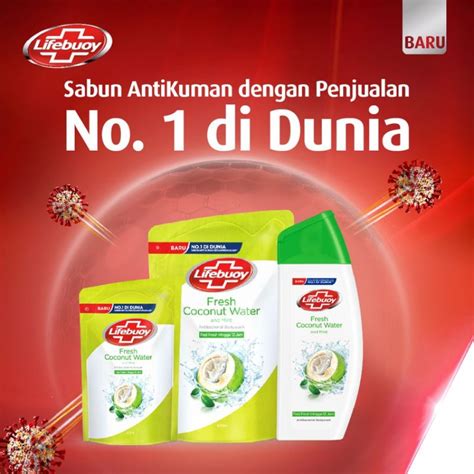 Jual Lifebuoy Body Wash Refill Fresh Coconut Water Mint Ml Multi