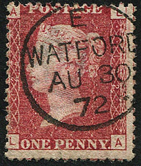 1d SG 43 Pl 122 VFU Upright Watford 1872 CDS Embassy Philatelists