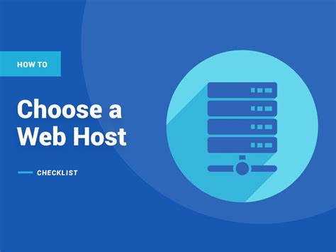 How To Choose A Web Host Checklist In Thehotskills