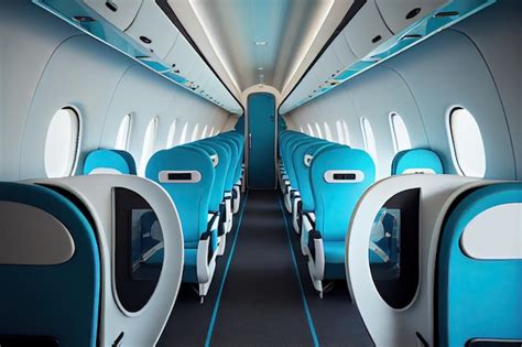 Premium Photo | Plane interior ai generative