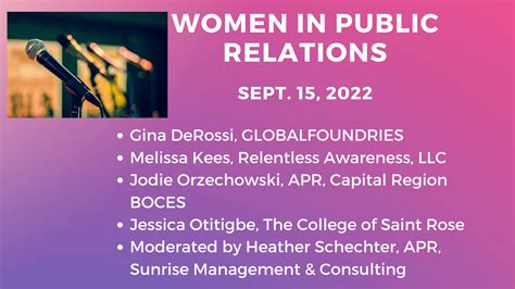 2022 Women In Public Relations Panel Public Relations Society Of