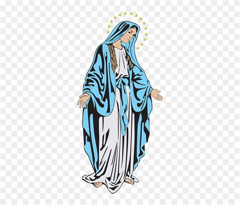 Virgin Mary Svg Mother Mary Clip Art Mary Mother Of God Design