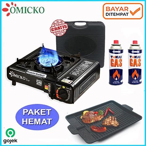 Jual Paket Kompor Gas Portable Omicko Welhome In Free Bubble Wrap