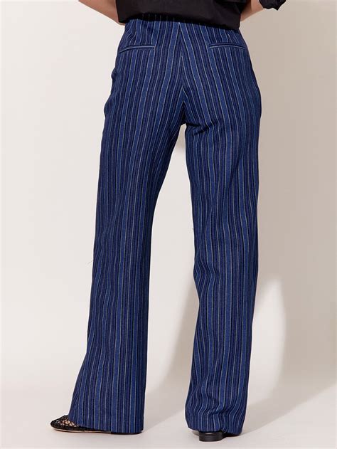 Striped Denim Jean Blue Adorne Florence Store