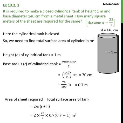 Question It Is Required To Make Closed Cylindrical Tank