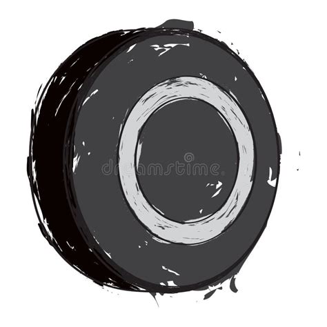 Sketch of a hockey puck stock vector. Illustration of texture - 120315166