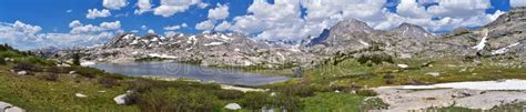 Upper And Lower Jean Lake In The Titcomb Basin Along The Wind River