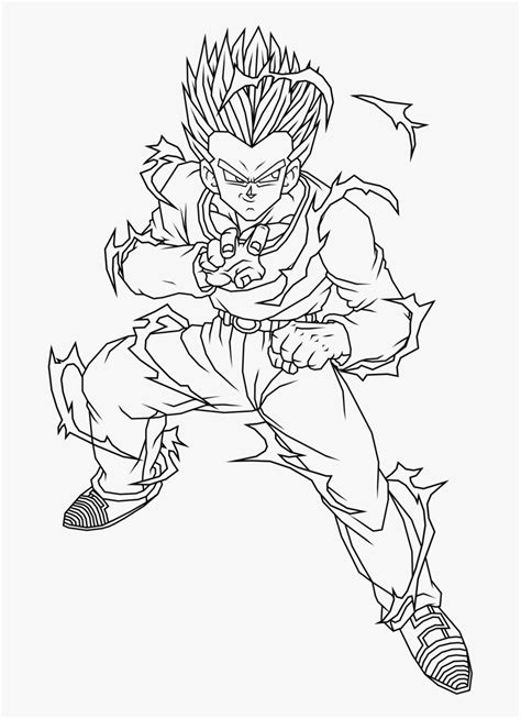 Dragon Ball Z Goten Coloring Pages Dragon Ball Coloring Pages Gohan