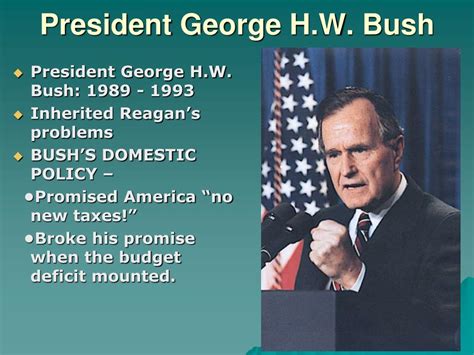 Ppt George H W Bush And William Jefferson Clinton Powerpoint