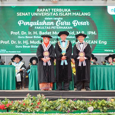 Tambah Dua Guru Besar Bidang Peternakan Rektor Unisma Dorong