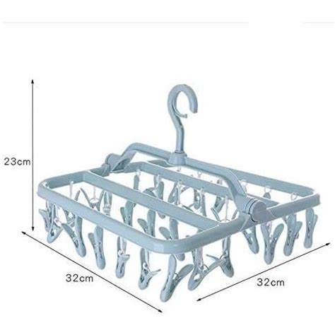 S Choirs Pliables Cintre En Plastique Etendoir Avec Pinces Linge