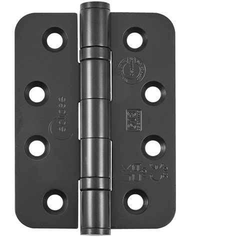 Grade 13 Ball Bearing Radius Hinge Matt Black Toolstation