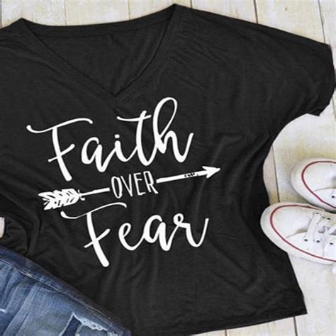 "Faith Over Fear" T-Shirt - Milky Spoon