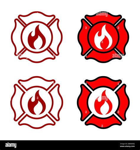 Fire Department Badge Outline Svg