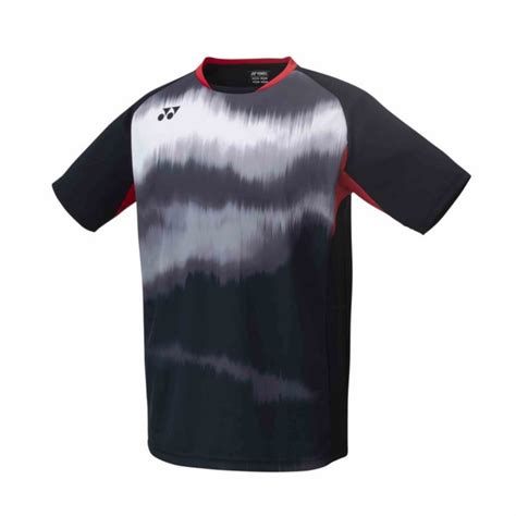 Yonex Men S Crew Shirt Ex Black Kw Flex Racket Specialist