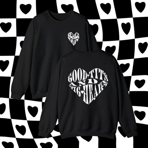 Good Tits And A Big Heart Tummy Hurts Sweatshirt Renee Rapp