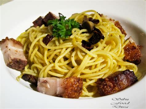 Roast Pork Aglio Olio At Hagen Bake And Brew